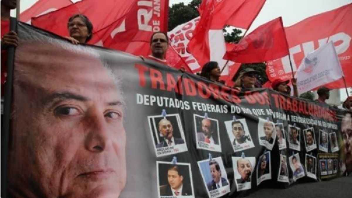 altText(Despertó el gigante: masiva protesta en más de 20 capitales de Brasil contra la reforma laboral)}