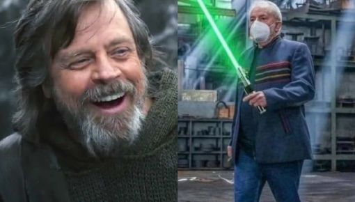 Lula se vistió de Jedi y Skywalker salió a bancarlo