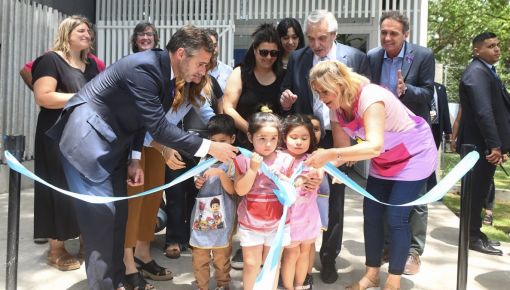 altText(El Presidente inauguró el Centro de Desarrollo Infantil número 30 en Pilar)}