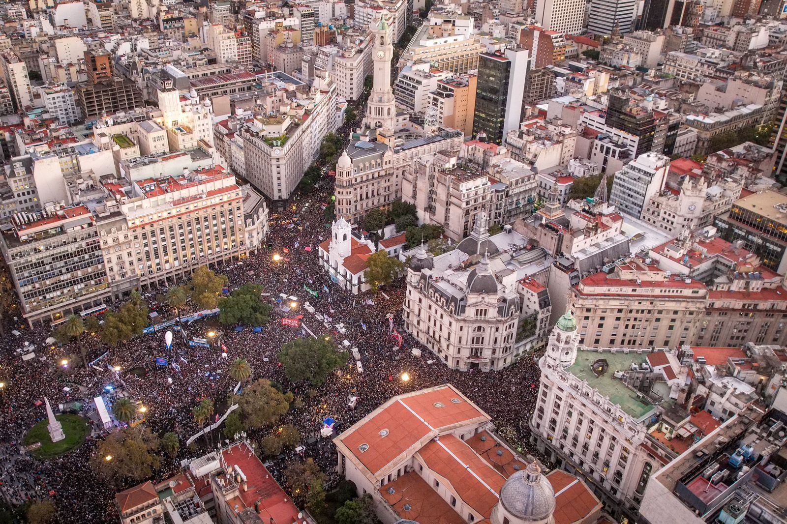 Registro de la histórica Marcha Universitaria Nacional de abril.