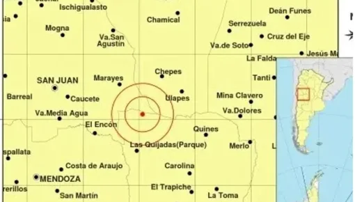 Fuerte sismo en San Luis, San Juan y Mendoza