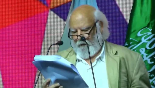 Durísimo discurso con referencias a Milei por parte de Juan Sasturain en la Feria del Libro