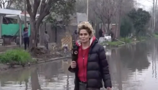 Filtraron mensajes de una cronista de TN contra las víctimas del temporal en Areco 