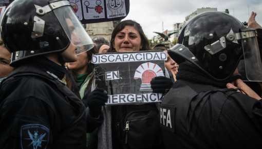 No al Veto en Discapacidad: Bullrich envió un violento operativo contra manifestantes