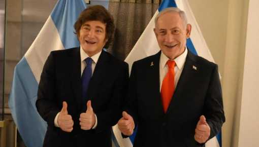 Cuando te felicita un genocida: Netanyahu celebró la victoria de Milei